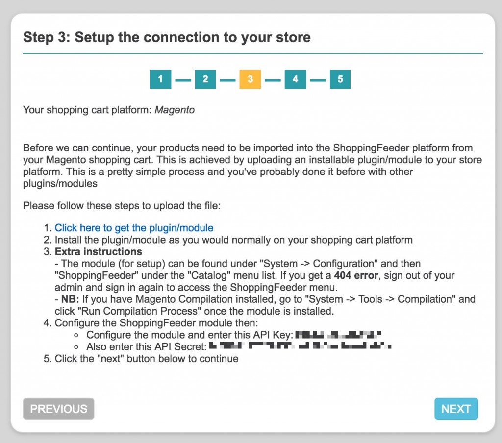 Connect API Keys